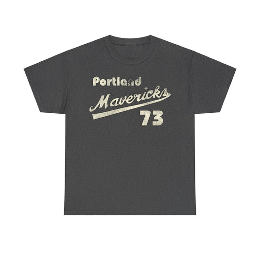 Portland Mavericks Distressed Logo Oregon Baseball T-shirt