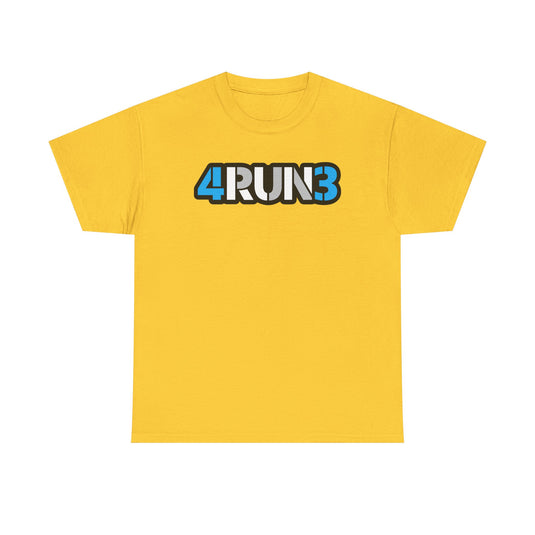 4RUN3 T-Shirt Defunct Running Company Bankrupt Logo Tee