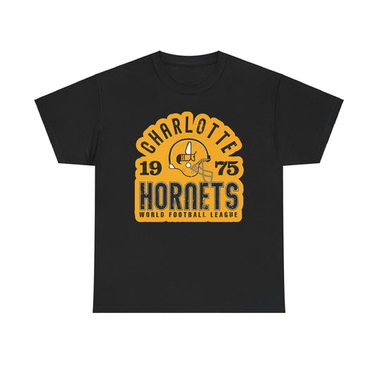 Charlotte Hornets North Carolina World Football League '74-75 T-shirt