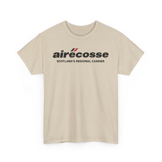 Airecosse Scotland's Regional Carrier Vintage Airline Logo Aviation T-shirt