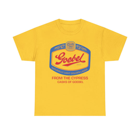 Goebel Beer Quality Since 1875 Logo Cypress Casks Detroit Michigan T-Shirt