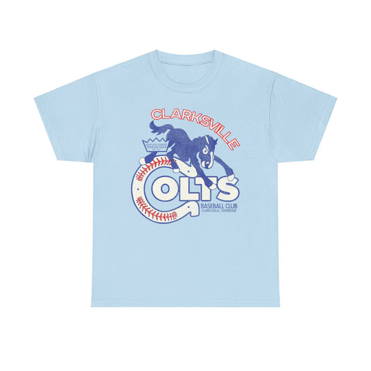 Clarksville Colts Nostalgic Retro Baseball Team T-shirt