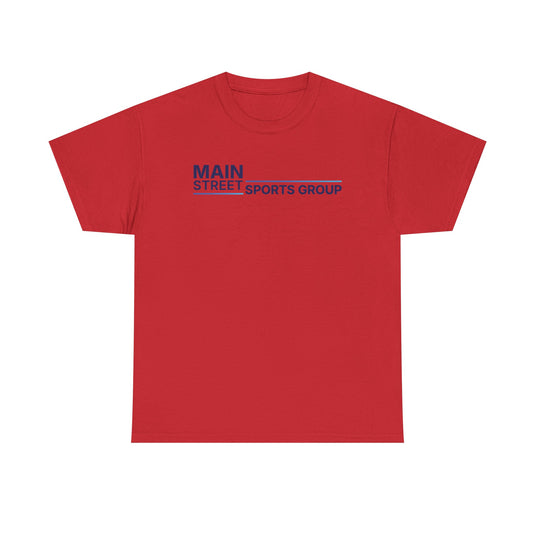 Main Street Sports Group T-Shirt Athletic Company Logo Blue Tee