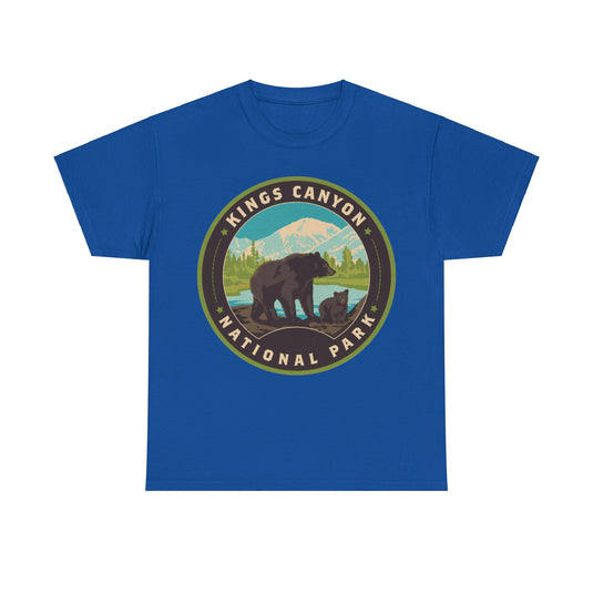 Kings Canyon National Park California Round Logo T-shirt