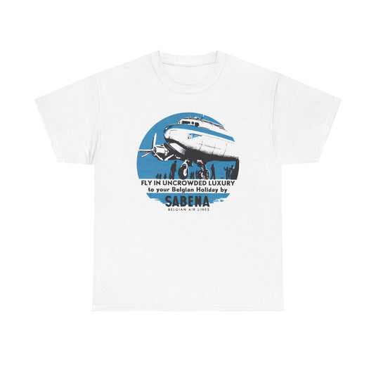 Belgium Sabena Airlines Retro Nostalgic T-shirt