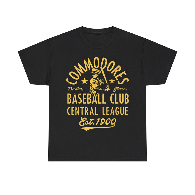 Load image into Gallery viewer, Decatur Commodores Est 1900 Illinois Baseball T-shirt
