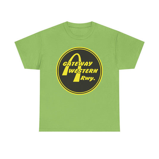 Gateway Western Railway Vintage Railroad Train Logo T-Shirt
