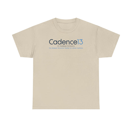 Cadence13 T-Shirt Defunct Audacy Podcast Company Go Deeper Smarter Faster TeeRetry