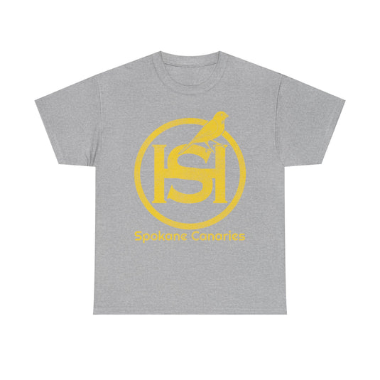 Spokane Canaries Hockey Team Nostalgic Logo T-shirt