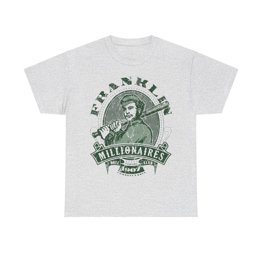 Franklin Millionaires Est 1907 Pennsylvania Baseball T-shirt