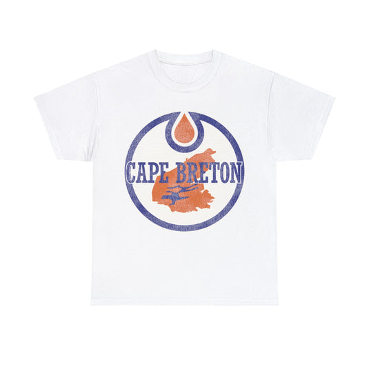 Cape Breton Oilers Hockey Team Nostalgic Logo T-shirt