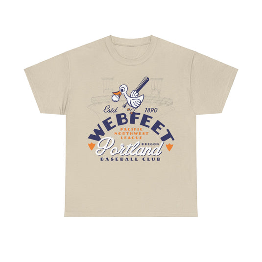 Portland Webfeet Est 1890 Oregon Baseball T-shirt