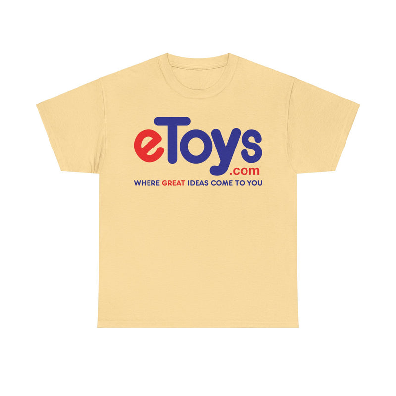 Load image into Gallery viewer, Etoys.com Logo T-Shirt: “Where Great Ideas Come To You”
