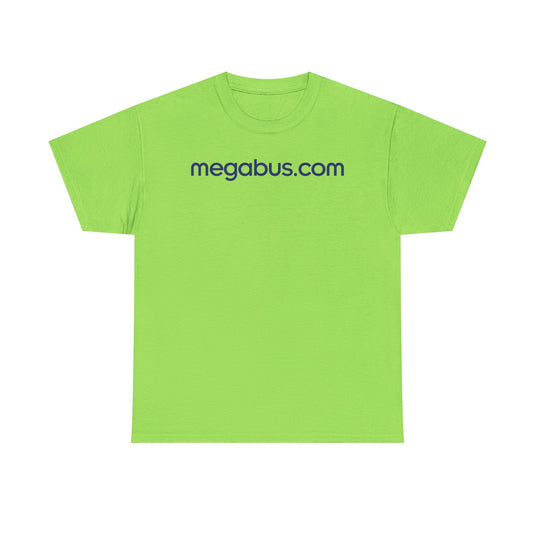 Megabus.com Defunct Bus Service T-Shirt Budget Travel Transportation Company Tee