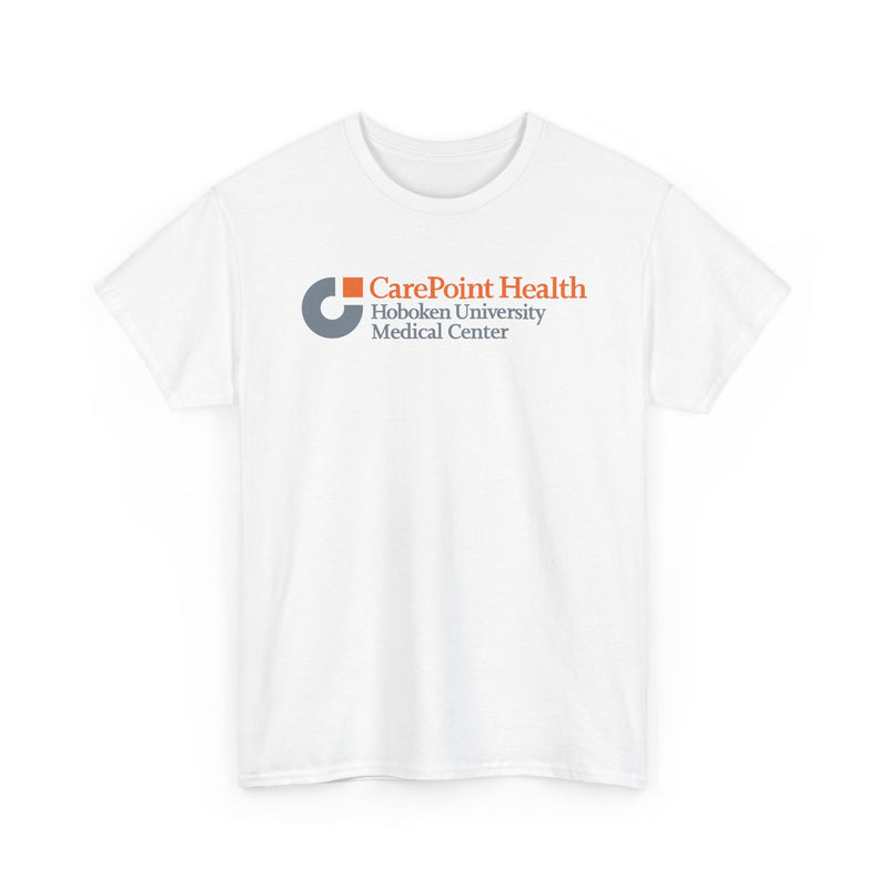 Load image into Gallery viewer, CarePoint Health Hoboken University Defunct Medical Center Logo T-Shirt Hospital Tee
