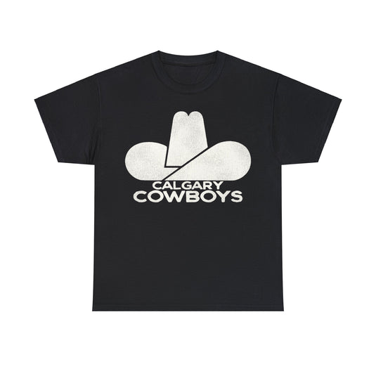 Calgary Cowboys Hockey Team Nostalgic Logo T-shirt