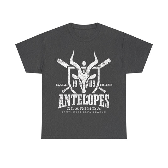 Clarinda Antelopes Est 1903 Iowa Baseball T-shirt