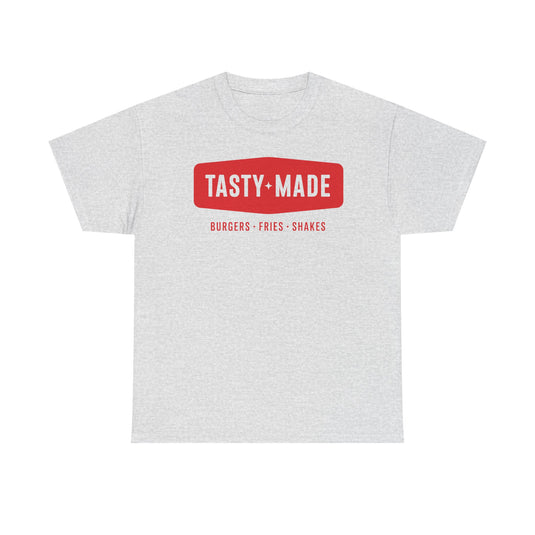 Tasty Made T-Shirt - Burger Restaurant Industry Defunct Logo Tee
