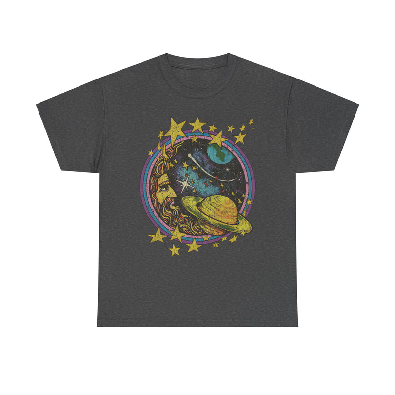 Load image into Gallery viewer, Cosmic Man in The Moon Nostalgic Retro T-shirt

