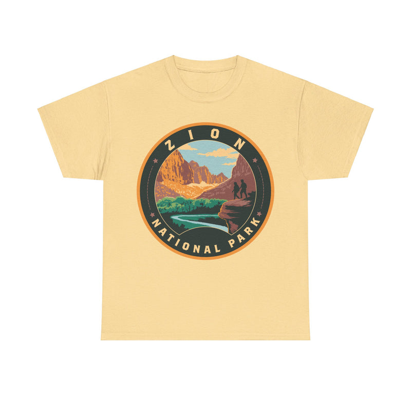 Load image into Gallery viewer, Zion National Park Utah Round Logo T-shirt
