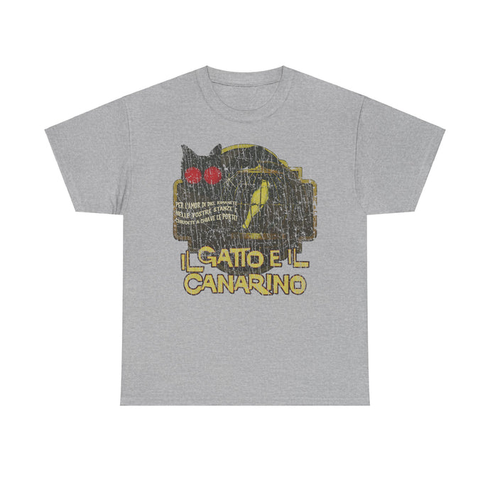 Il Gatto E Il Canarino 1978 Cat and the Canary Movie T-shirt