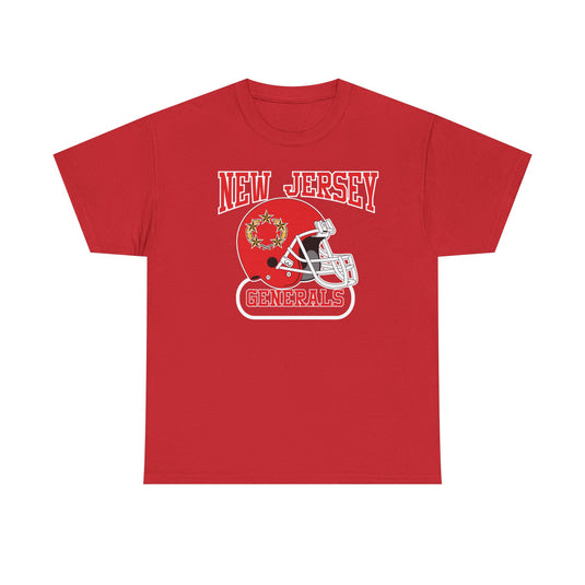 New Jersey Generals Helmet Logo Football Team T-shirt