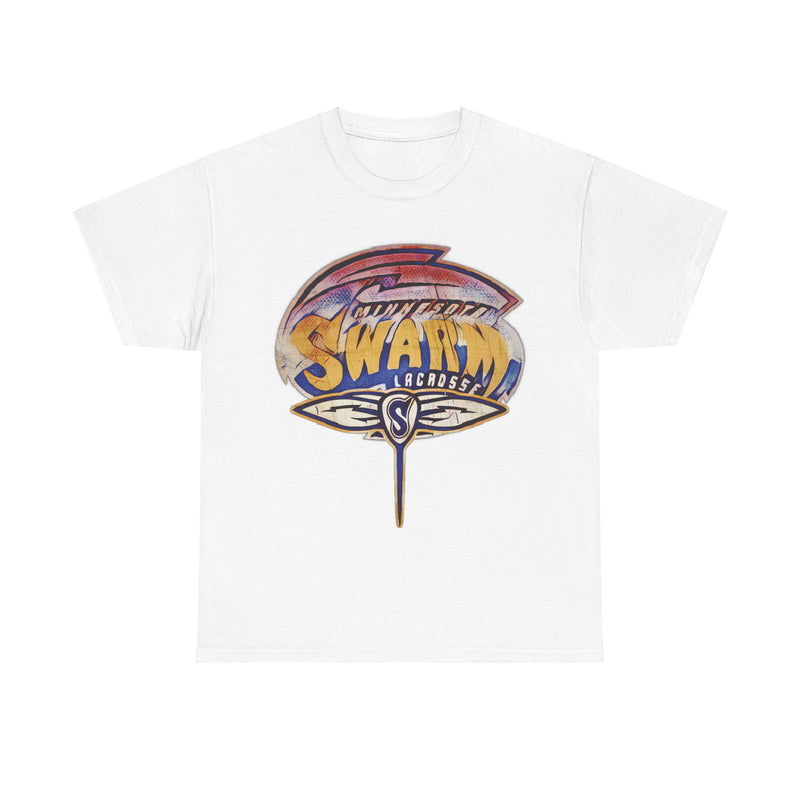 Load image into Gallery viewer, Minnesota Swarm Lacrosse Nostalgic Retro Logo T-shirt
