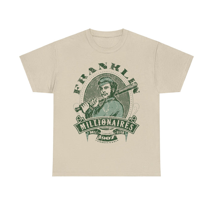 Franklin Millionaires Est 1907 Pennsylvania Baseball T-shirt