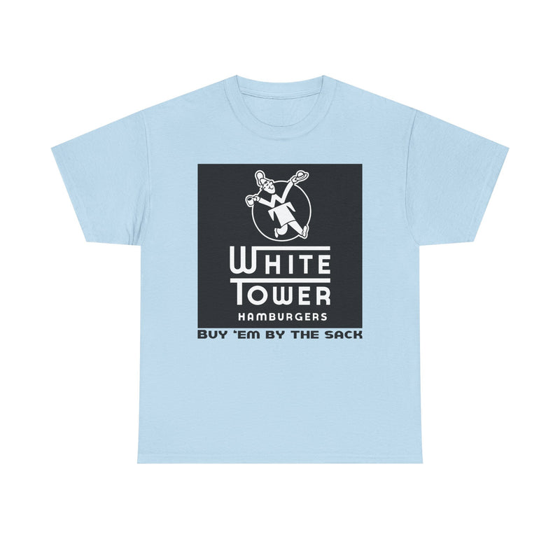Load image into Gallery viewer, White Tower Hamburgers Buy Em By The Sack Vintage Logo T-Shirt
