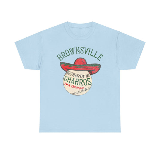 Brownsville Charros Nostalgic Retro Baseball Team T-shirt