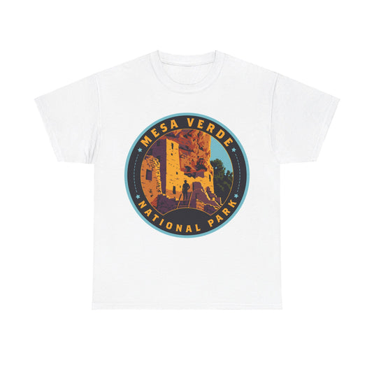 Mesa Verde National Park Colorado Round Logo T-shirt