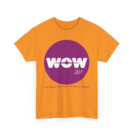 WOW Air Purple Logo Iceland Budget Airline Defunct Memorabilia T-shirt