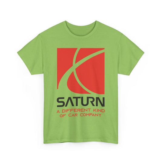 Saturn A Different Kind of Car Company Red S Logo T-shirt