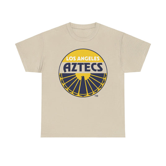 Los Angeles Aztecs Yellow Logo California Soccer Team T-shirt