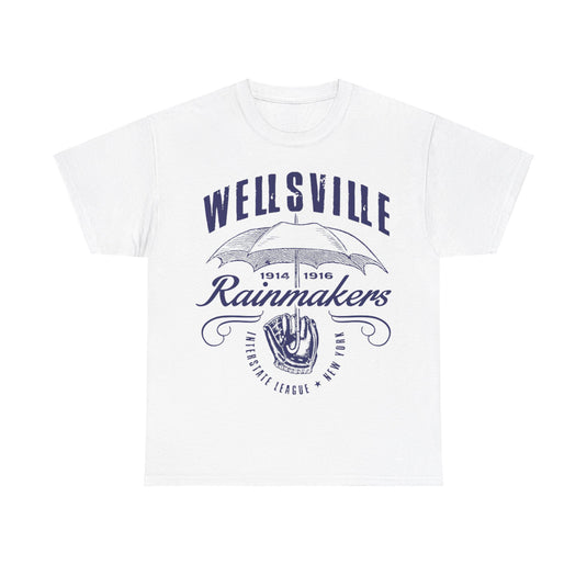 Wellsville Rainmakers Est 1914 New York Baseball T-shirt