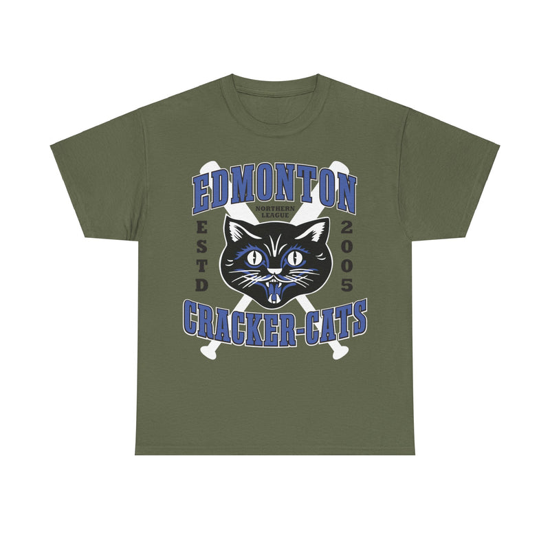 Load image into Gallery viewer, Edmonton Cracker-Cats Est 2005 Canada Baseball T-shirt
