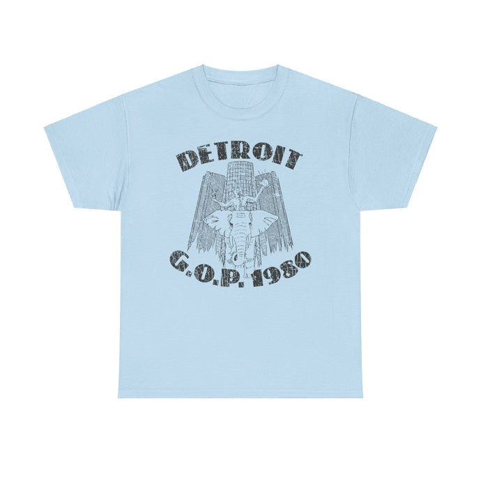 Detroit Michigan GOP Republican 1980 Political T-shirt