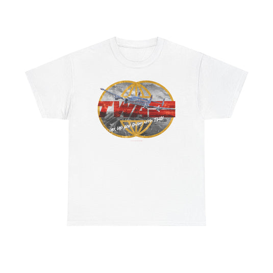 TWA Transworld Airline Up Up and Away Nostalgic Retro Logo T-shirt