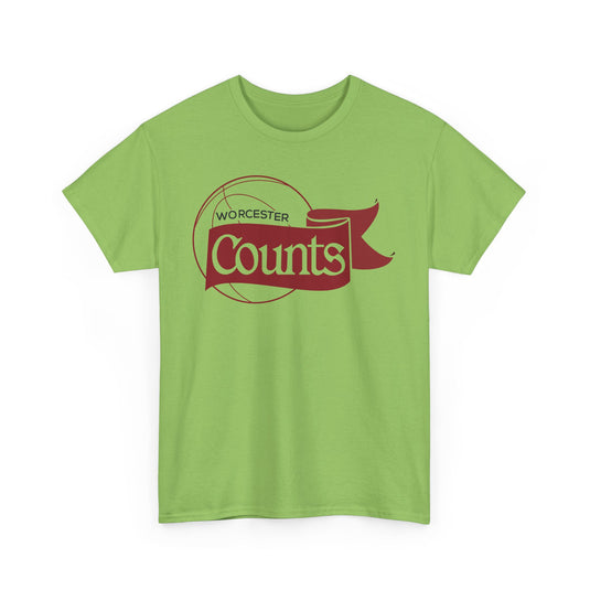 Worcester Counts Basketball 1989 Massachusetts T-shirt