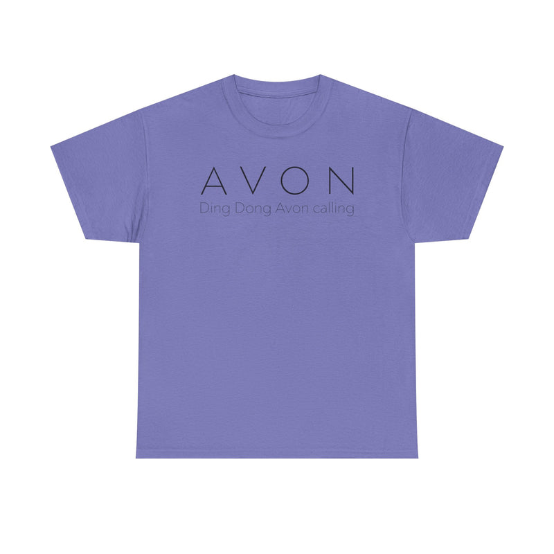 Load image into Gallery viewer, Avon T-Shirt Defunct Cosmetics Company Ding Dong Avon Calling Beauty Tee
