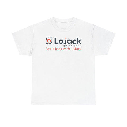 LoJack Defunct Car Security T-Shirt Get It Back With LoJack Spireon Tech Tee