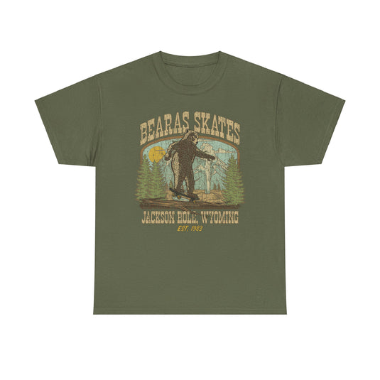 Bearas Skates Est 1983 Jackson Hole Wyoming T-shirt