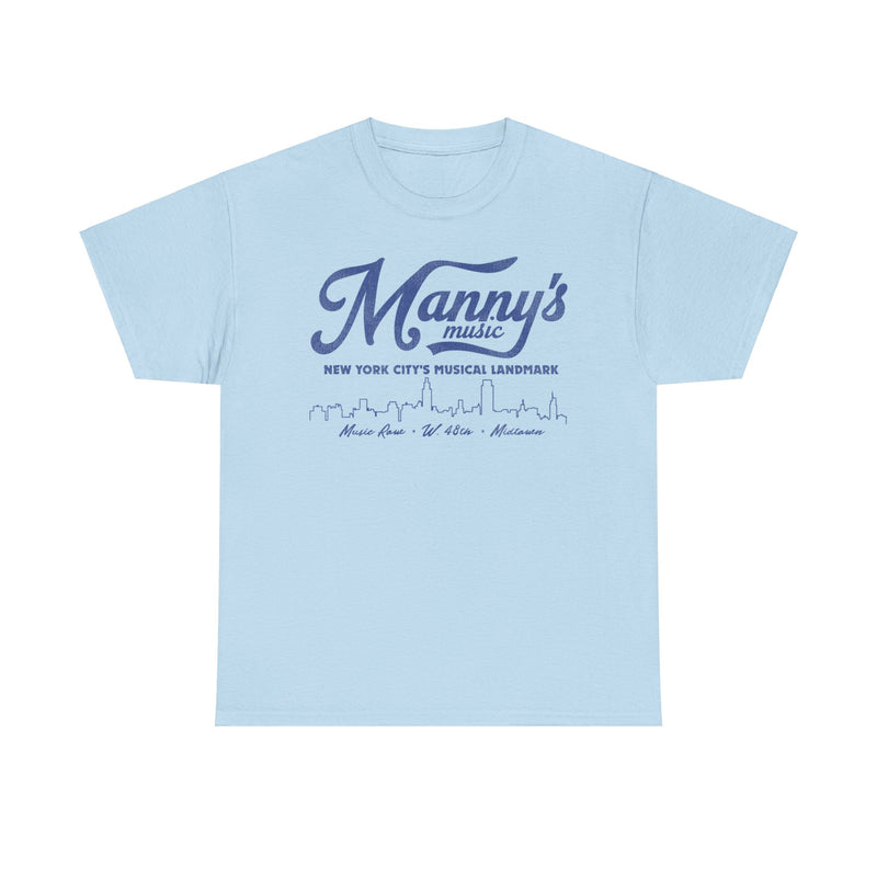 Load image into Gallery viewer, Mannys Music Store New York City Retro Nostalgic T-shirt
