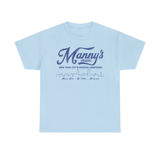 Mannys Music Store New York City Retro Nostalgic T-shirt