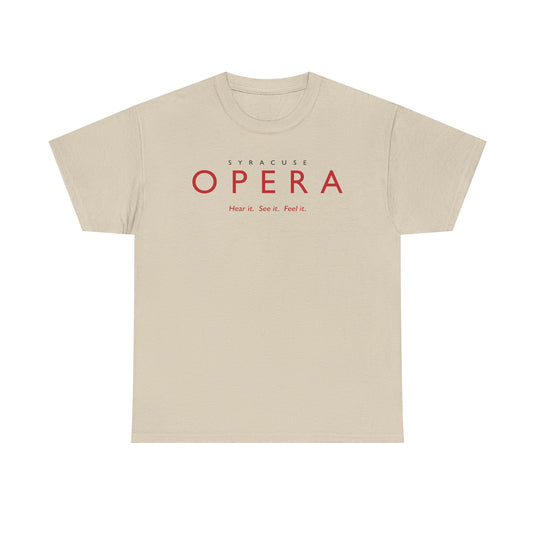 Syracuse Opera T-Shirt Defunct Opera Company Bankrupt Logo Tee