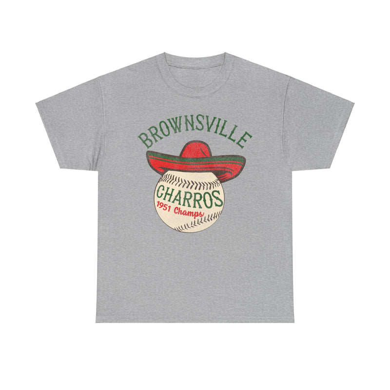 Load image into Gallery viewer, Brownsville Charros Nostalgic Retro Baseball Team T-shirt
