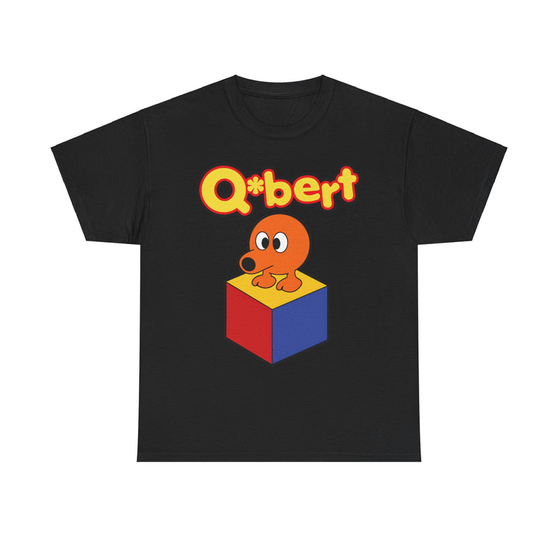 Load image into Gallery viewer, Qbert Logo Video Game Nostalgic T-shirt
