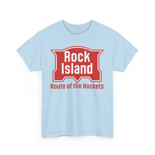 Rock Island Route of Rockets Vintage Railroad Logo T-Shirt