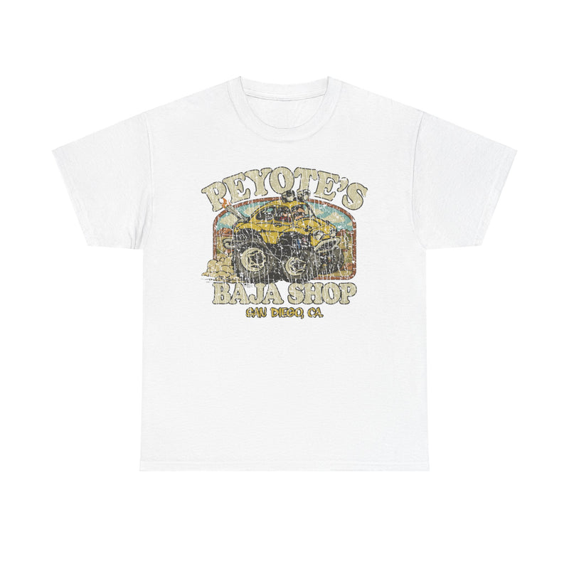 Load image into Gallery viewer, Peyotes Baja Shop San Diego California Car T-shirt
