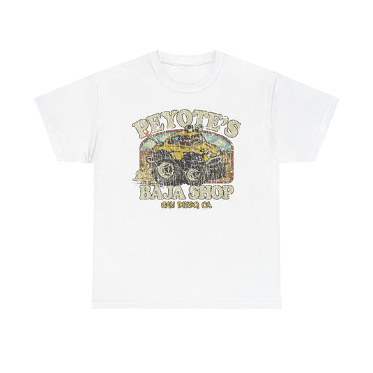 Peyotes Baja Shop San Diego California Car T-shirt